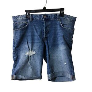 RUE 21 JEAN SLIM FIT DENIM SHORTS MENS SIZE 38